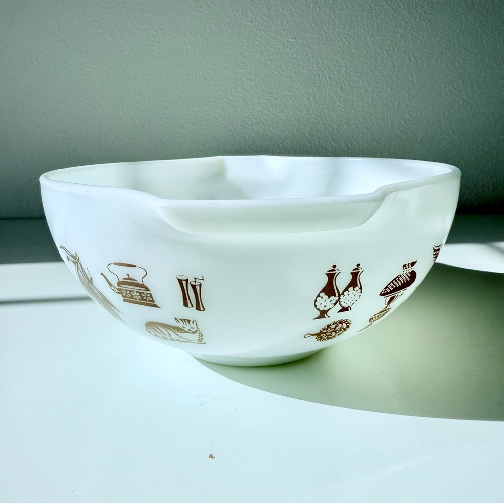 Vintage Pyrex Early American Cinderella Mixing Bowl #443 - 2.5 Qt - Picture 4 of 11
